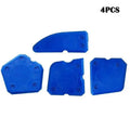 4-Piece Silicone Caulking Tool Versatile Easy Clean-up Professional Qme Default Title
