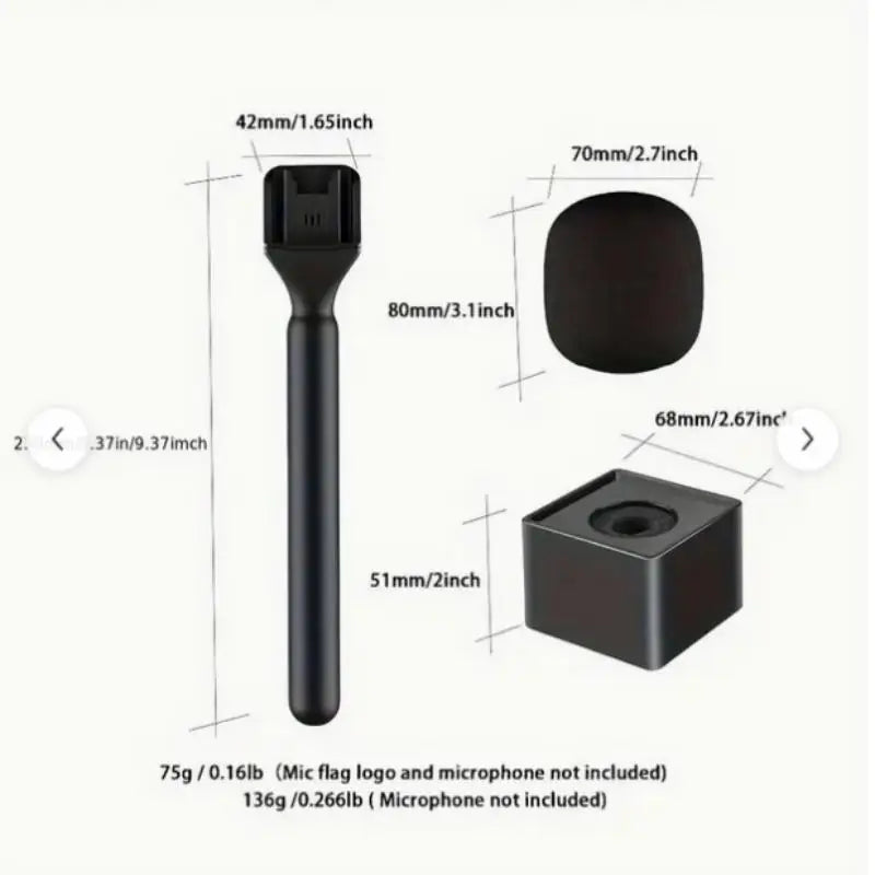 Wireless Handheld Interview Microphone Adapter Windshield Foam Rode Qme
