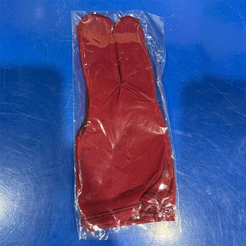 Three-finger Gloves Pool Left Hand Average Billiard Supplies Smooth Qme Left 1pc Red