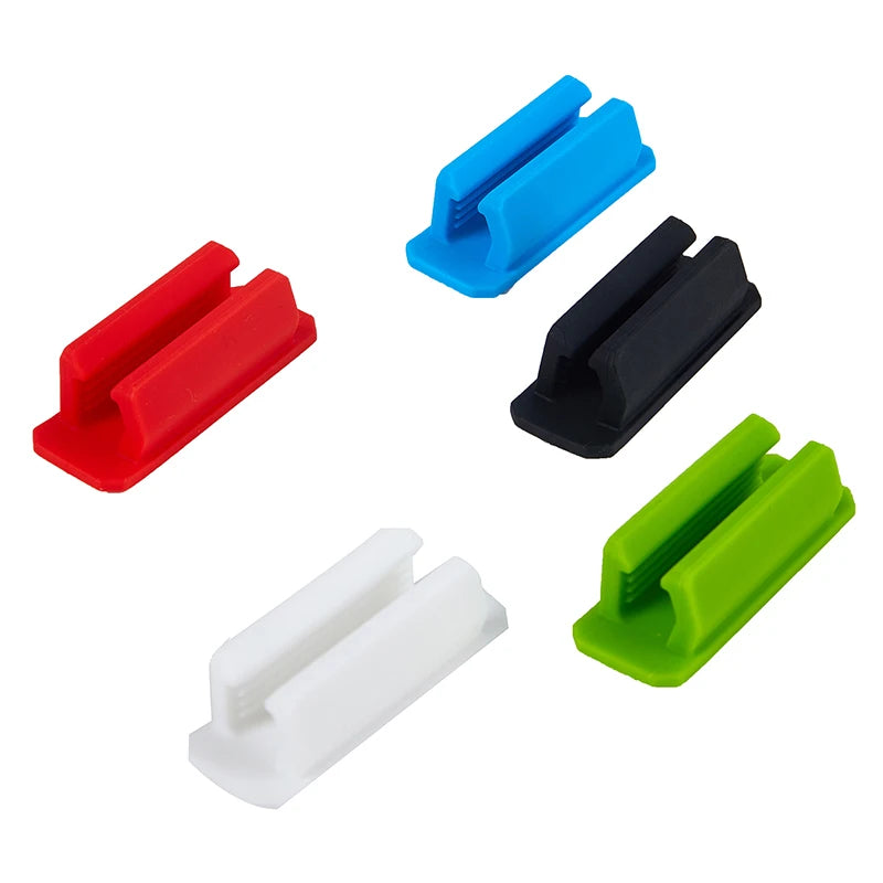 Self-adhesive Silicone Pen Clip Wall Mounted Pencil Desktop Marker Qme