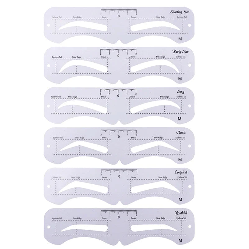 Fixed PVC Eyebrow Shaper Template Can Be Reused High-quality Stickers Qme M