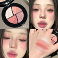 ART VALUE 4 Colors In 1 Eyeshadow Palette Glitter Pearlescent Matte Eye Shadow Shimmer Makeup Highlighter Contouring Eyeshadow Qme 01