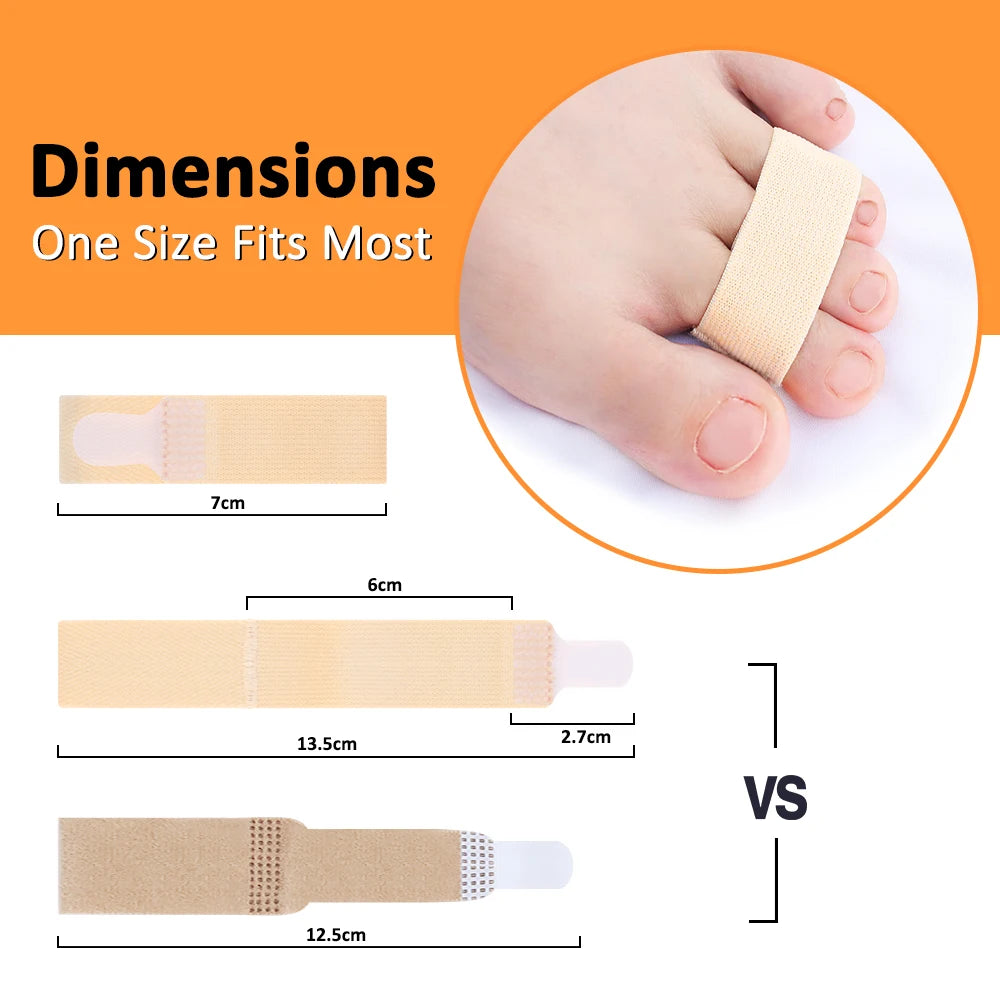 Hammer Toe Straightener Splints Bandages Broken Bent Overlapping Toes Qme
