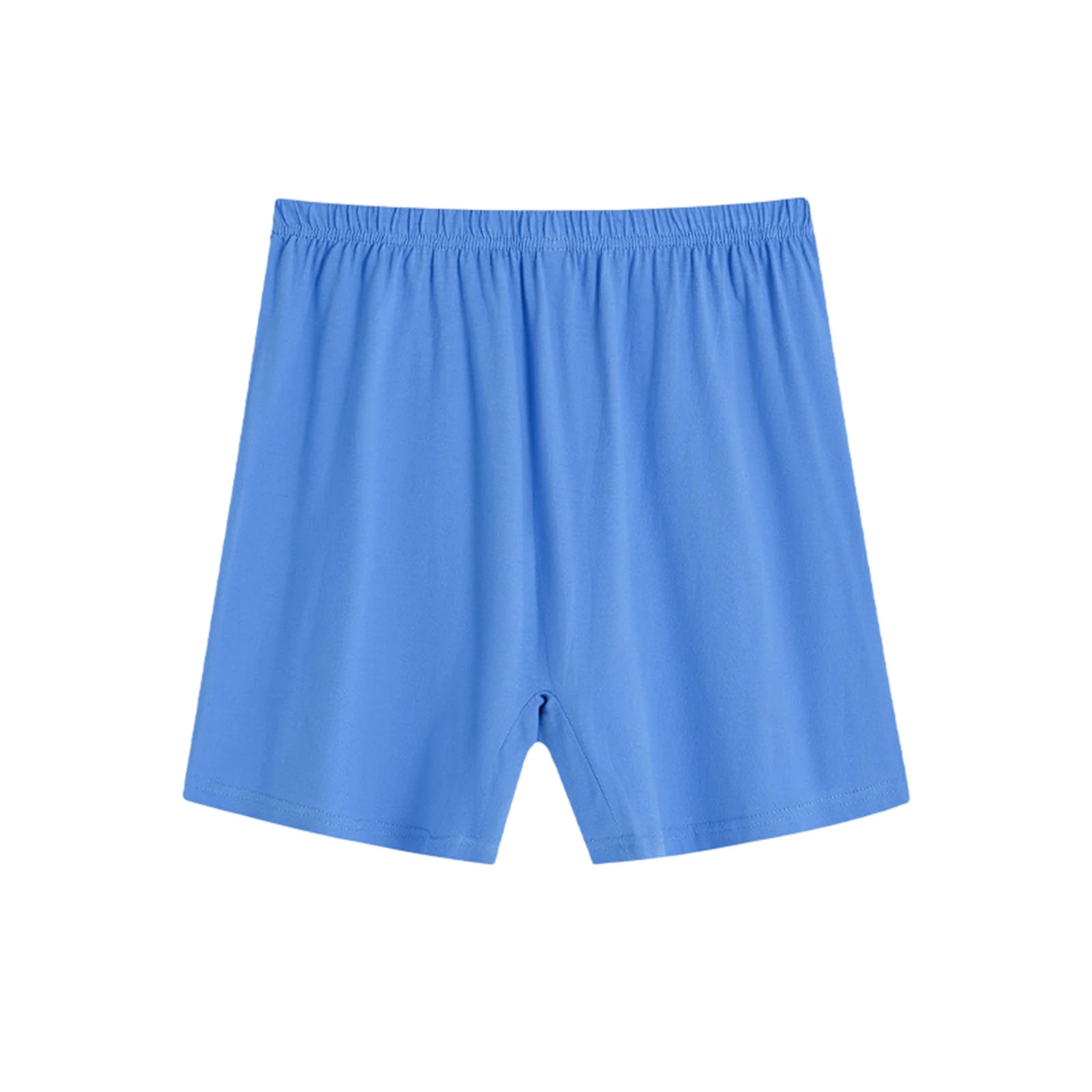 Men's Solid Color Casual Loose Underwear Elastic High Waist Breathable Shorts Thin Soft and Comfortable Sleepwear Homewear Qme Royal Blue L