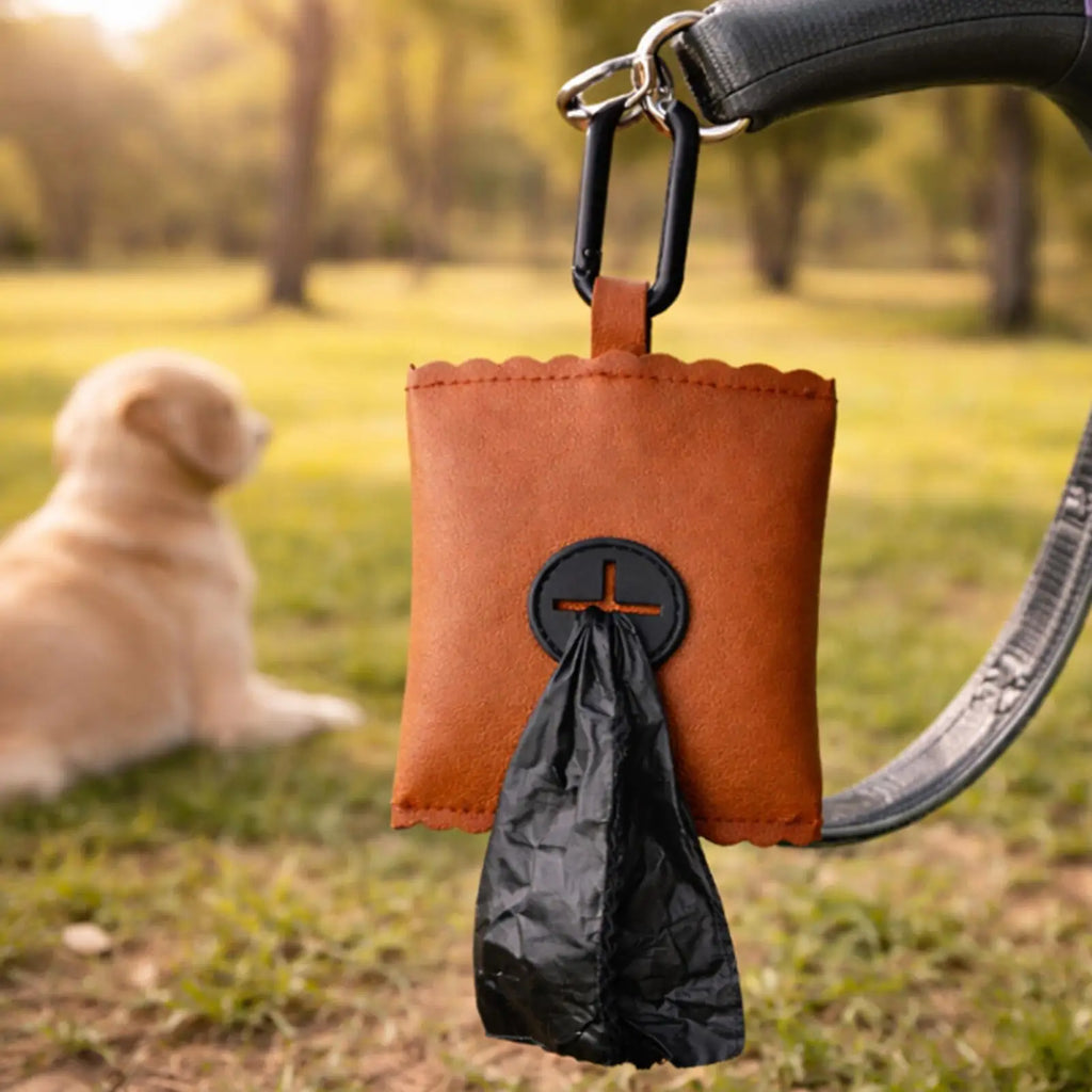 Poop Bag Holder Carabiner Zipper Pouch Pet Waste Dispenser Puppy Qme
