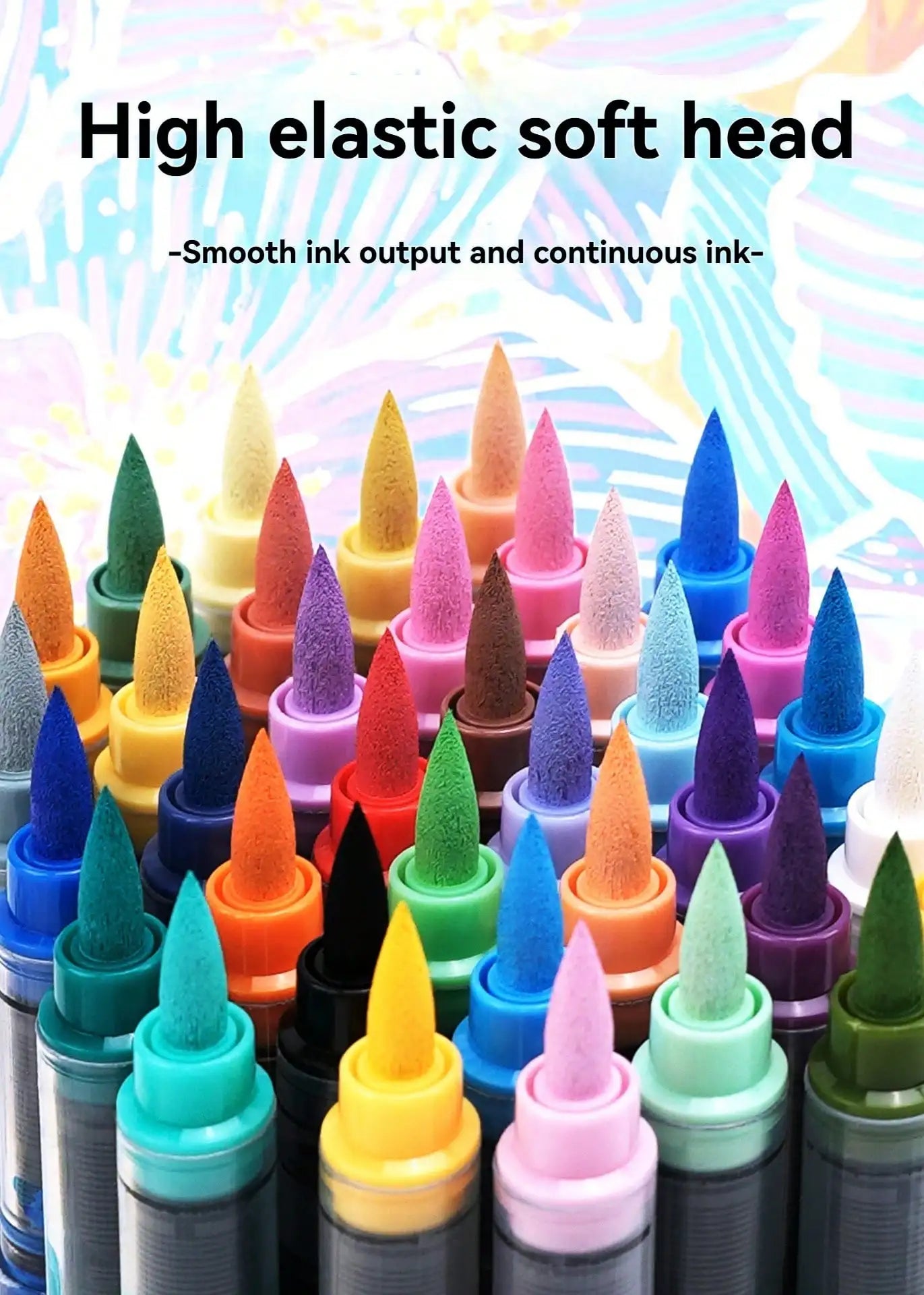 12-36 Colors Acrylic Paint Pens Markers Brush Tip Paint Markers for Art Supplies, Fabric Paint, Fabric Markers, Art Markers Qme