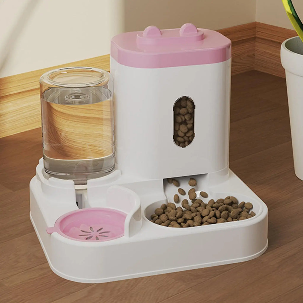 Automatic Feeder 2-in-1 Smart Drinking Food Dispenser Cat Outdoor Qme