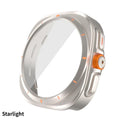 Change To Ultra Case for Samsung Galaxy Watch 7 6 44mm 40mm Upgrade To Galaxy Watch Ultra 47mm Tempered Glass Screen Protector Qme Starlight Galaxy Watch 6 44mm