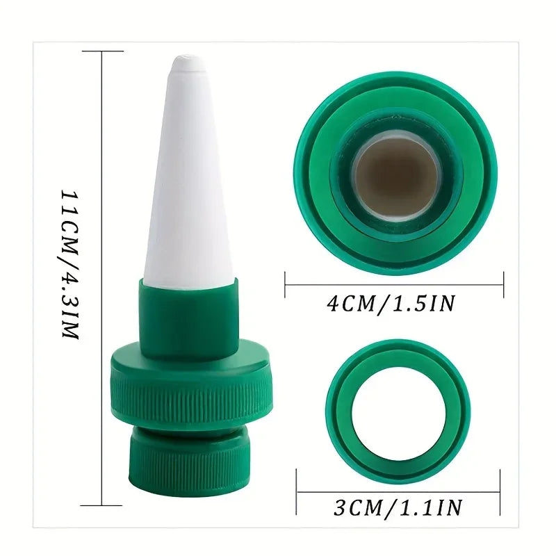 4pcs Self-Watering Spikes for Plants - Automatic Irrigation System for Potted Flowers & Vacation Plant Care, Durable & Plastic, Qme