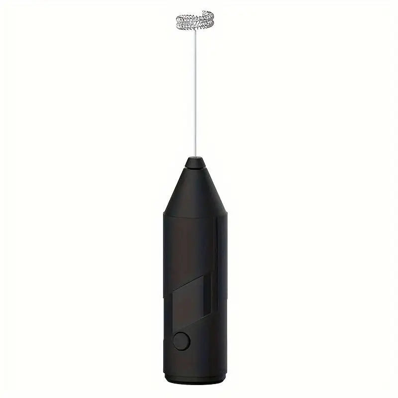 Handheld Electric Egg Beater Foamer Mini Battery Powered Milk Frother Coffee Drink Mixer Milk Foamer Kitchen Tools Qme Black