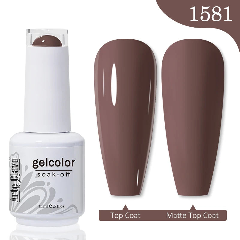 Arte Clavo Gel Nail Polishes Pink Nude Hybrid Lak Manicure