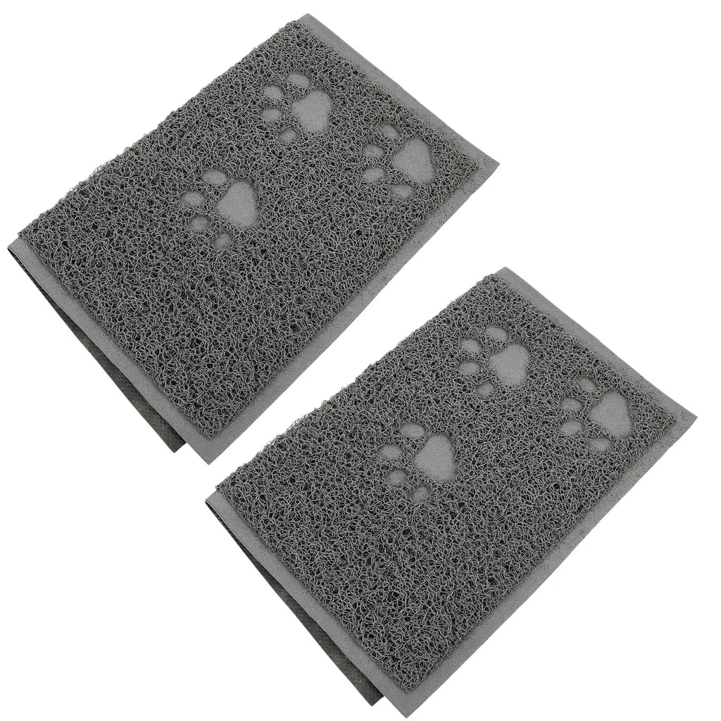 cat litter mat litter box mat PVC pet mat adorable litter box mat non-slip cat litter mat Qme Default Title