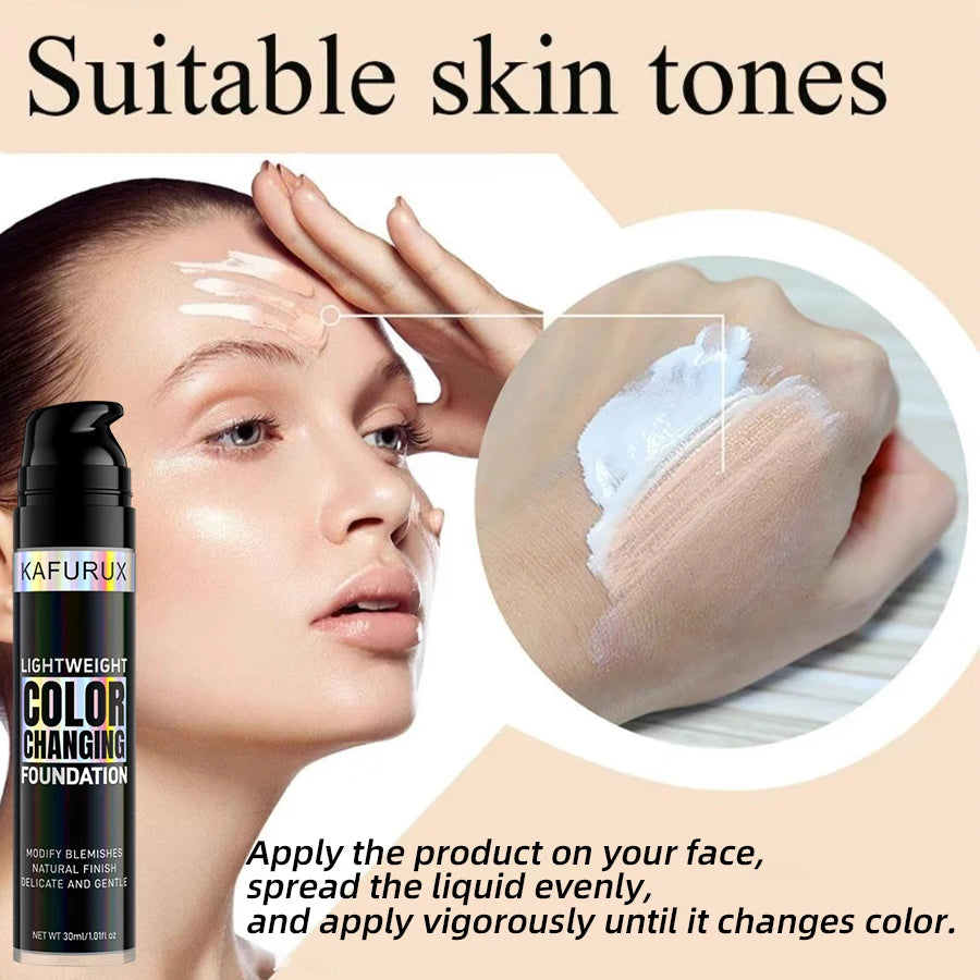 Magic Changing Foundation Liquid Soft Matte Long Lasting Hydrating Qme