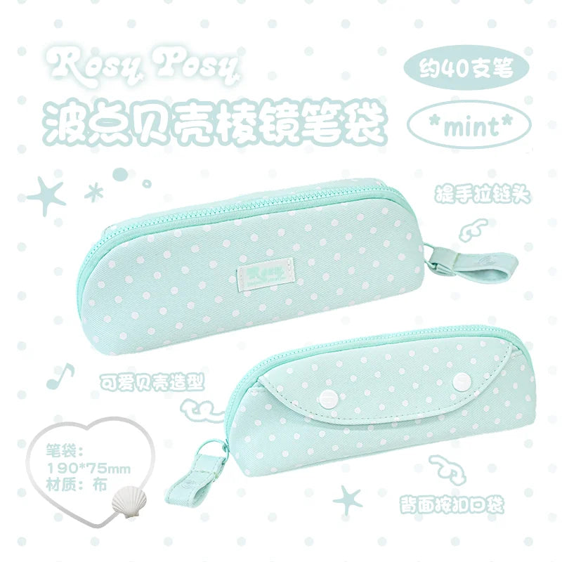 Large Capacity Double Layer Pencil Case for Students - Pen Bag Pouch Holder Box for Office Stationery Back to School Supplies Qme mint