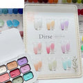 1Box 9 Colors Patting Gel Smudge Canned Saturation Popular Semi-solid Qme GTCH-9G-D