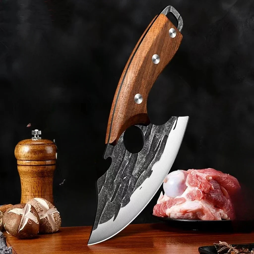 Outdoor Pick Bones Dedicated Knife Hand-forged Meat Cutting Slaughter Qme