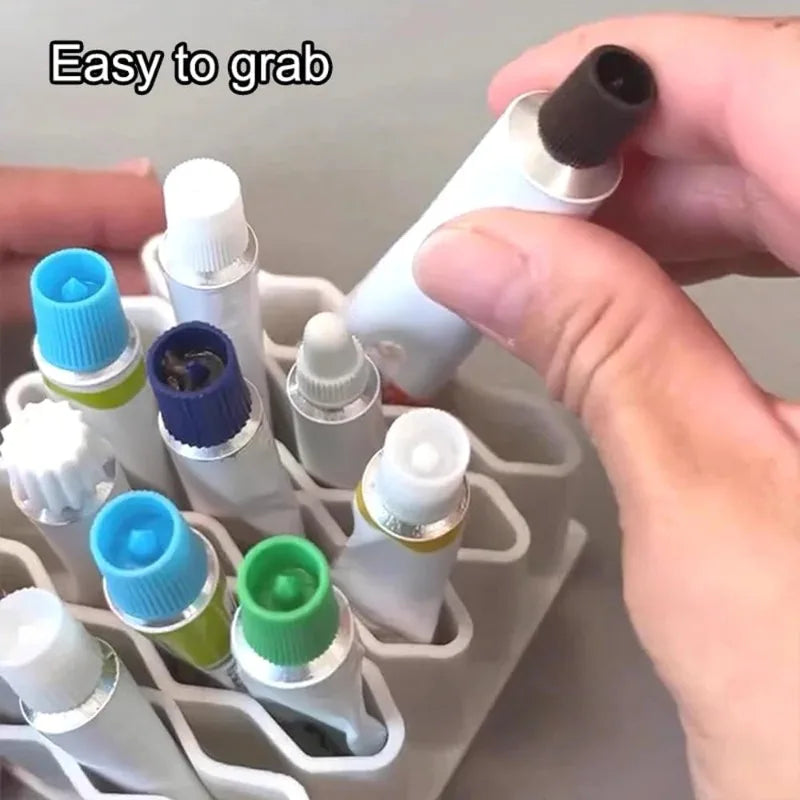Ointment Holder Desktop Stand Silicone Material Cosmetics Storage Qme