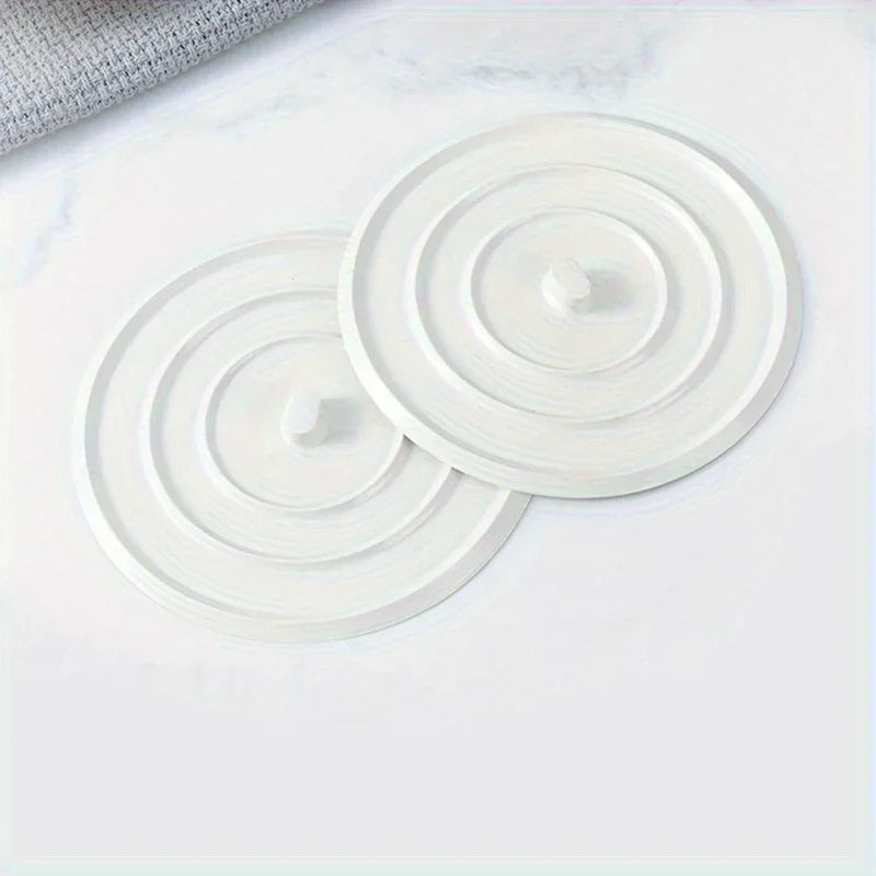 1/2pcs Sink Anti-clogging Soft Rubber Floor Drain Mat, Bathroom Drain Deodorant Cover, Shower Drain Cover Easy To Install Qme
