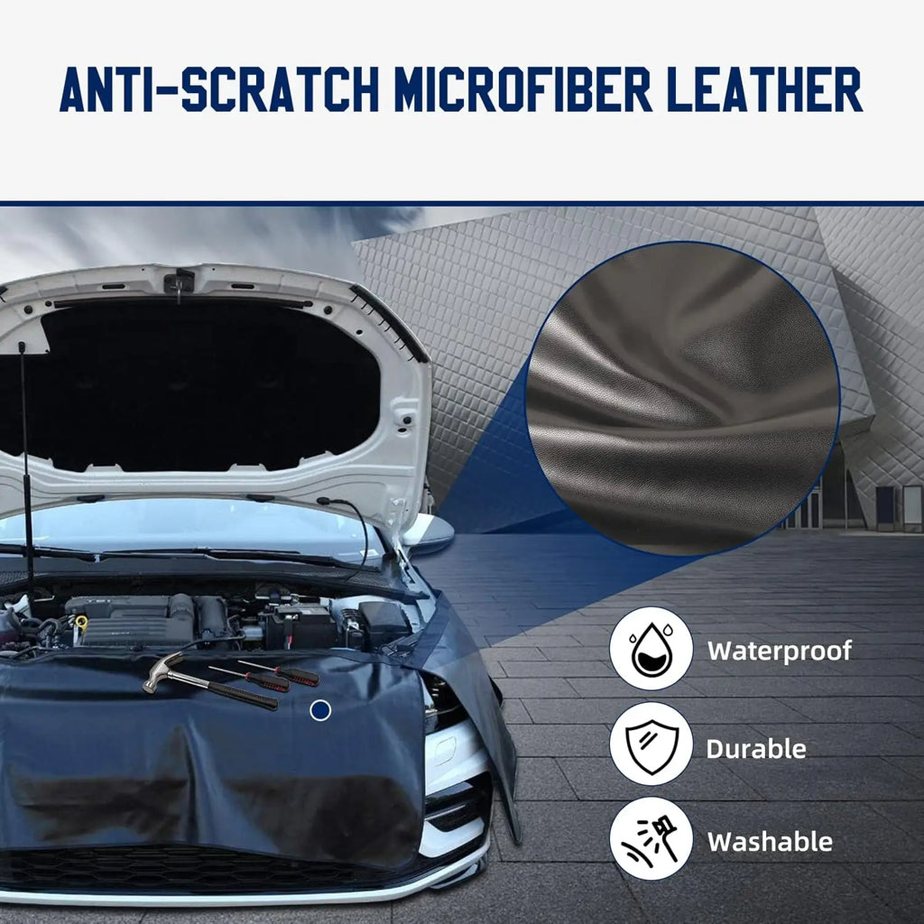 Pack of 3 Magnetic Mudguard Protectors - with Hooks for Easy Installation, Ideal for Car Repair & Maintenance, Without Battery, Qme