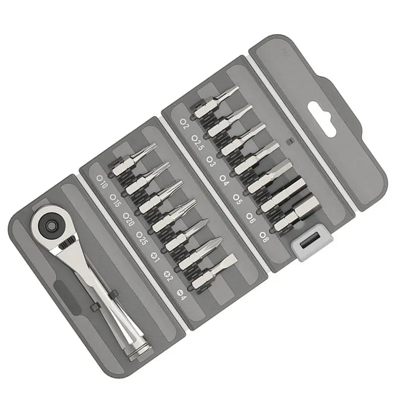 A02F-Detachable Foldable Screwdriver Set Multifunctional Driver Bits Tool Kit Screwdriver Tips For Home Repair Qme