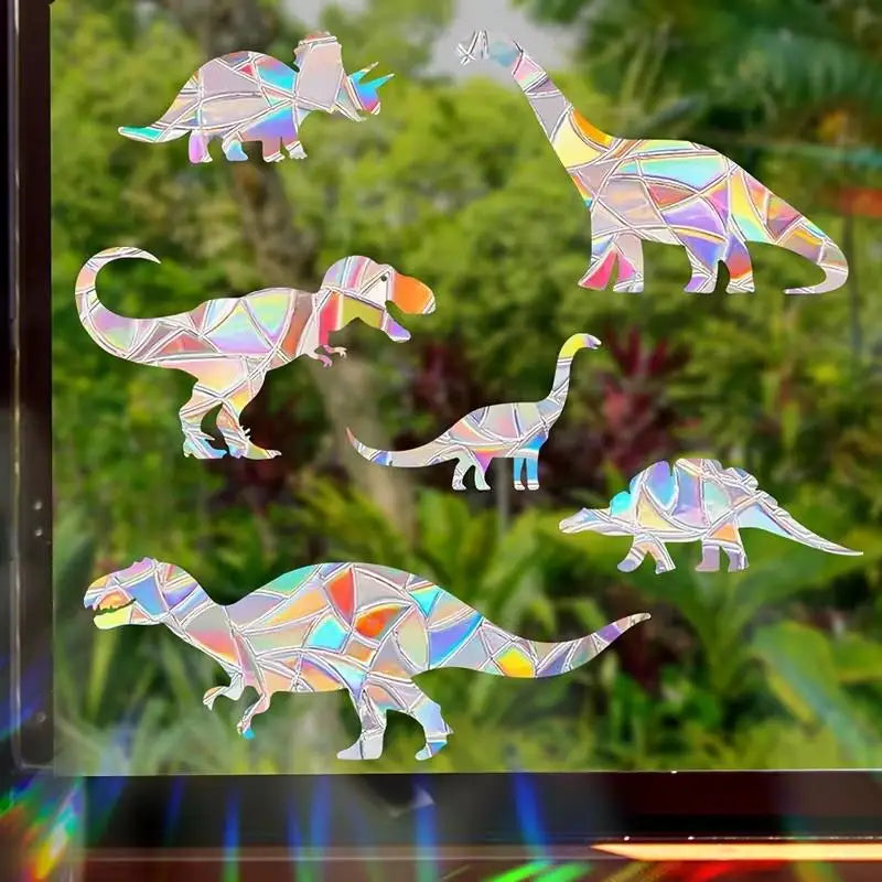 Made Reusable PVC Material Perfect Home Decoration Rainbow Dinosaur Qme