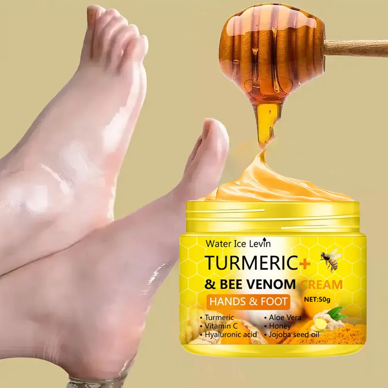 Turmeric Bee Venom Anti-Drying Crack Foot Cream Hand Cracked Repair Skin Removal Care Cream Dead Feet Hand Skin Qme