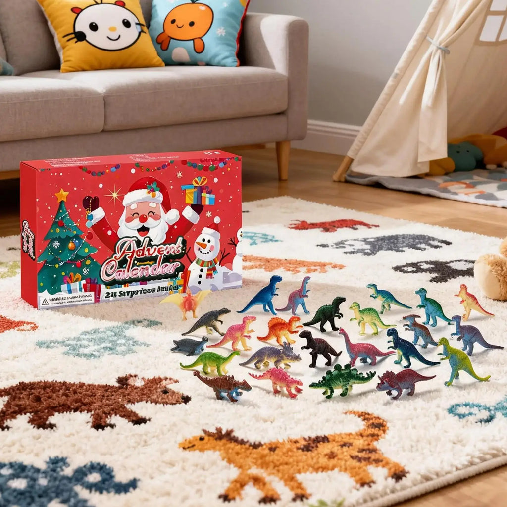 Christmas Countdown Calendar Collectible Animal Keepsake 24-Day Qme