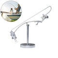 Dynamic Fishing Statue Balanced Artwork Home Harmony Sculpture Qme Default Title
