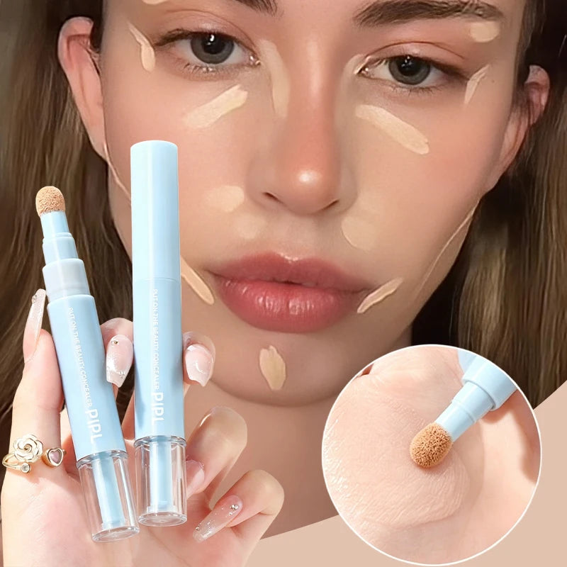 Sponge Head Liquid Concealer Stick Full Coverage Dark Circles Marks Qme