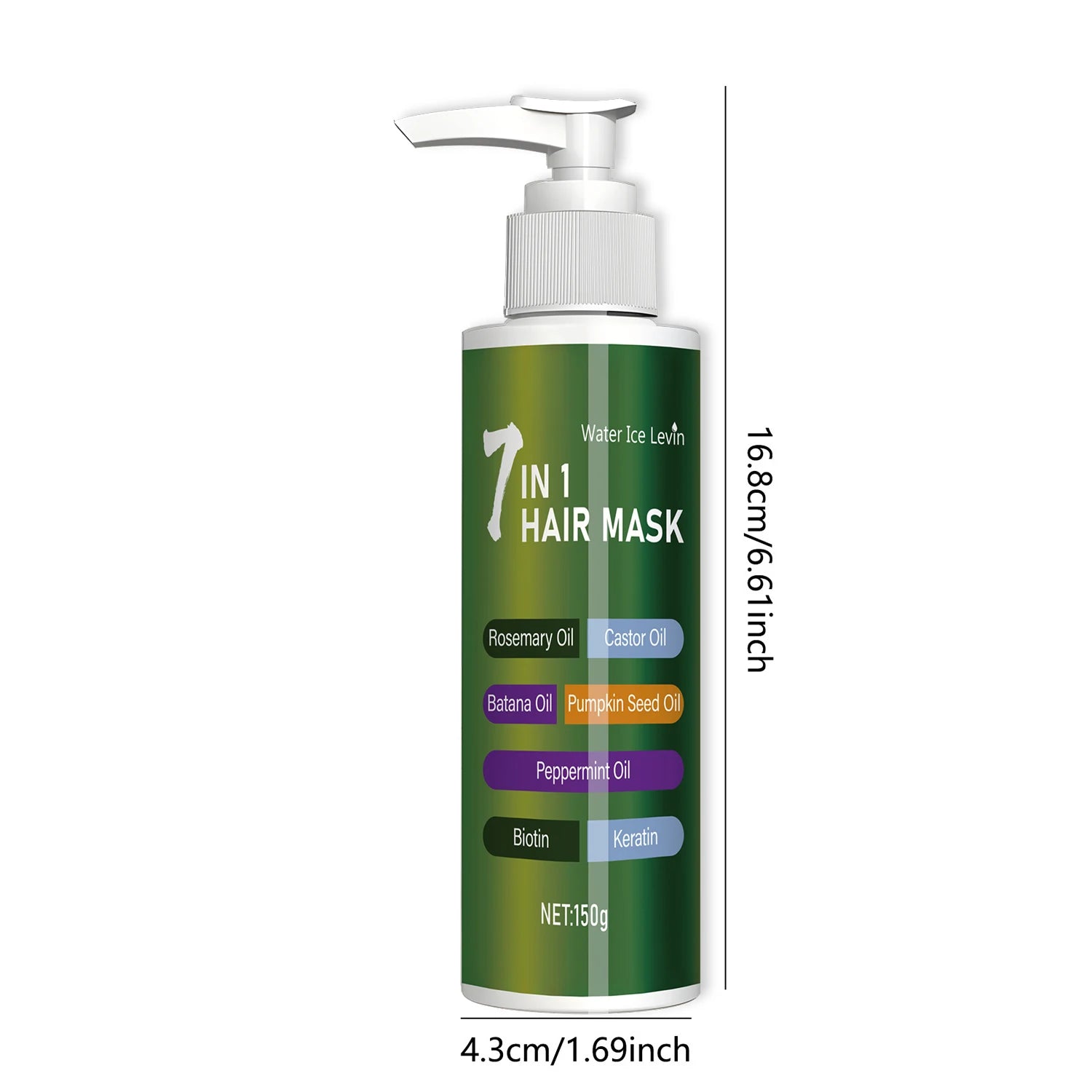 7-in-1 Deep Care Hair Mask to Prevent Breakage and Soften Dry Hair, Rich in Rosemary Oil, Castor Oil, and Biotin Keratin Qme
