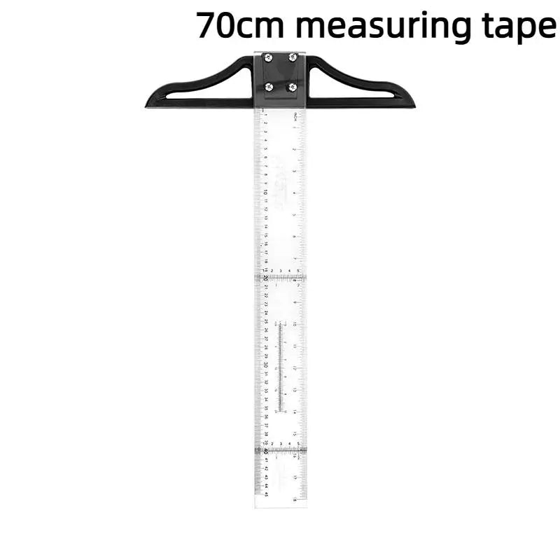 T Square Ruler Precision Plastic Drafting 45 60 70 Removable Qme C Black