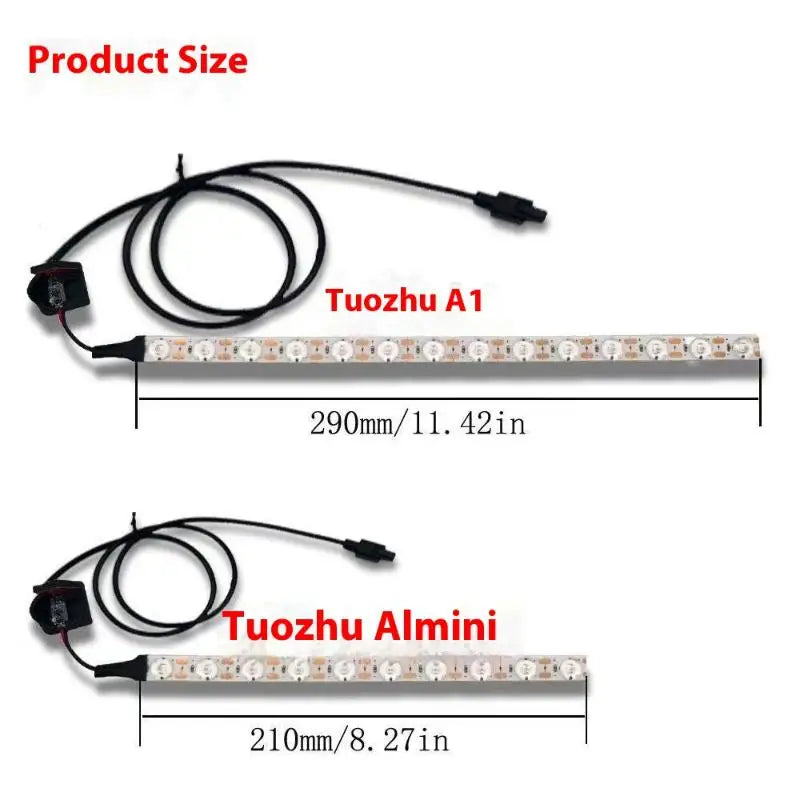 Magnetic Installation Aluminum Alloy LED Strip Bambu Lab A1 Mini Qme