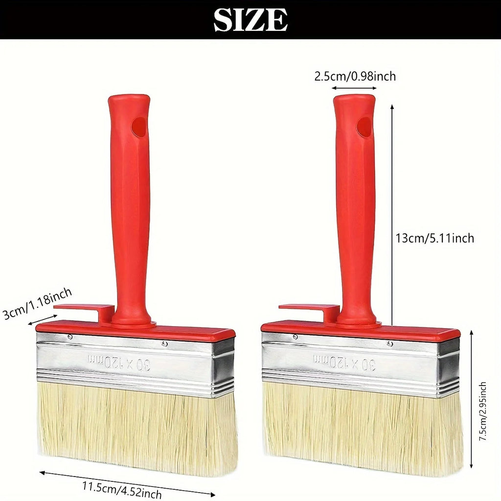 1pc Large Paint Brush, Ideal for Smooth and Even Coverage on Walls, Doors, Floors, and Wood Decoration! Qme