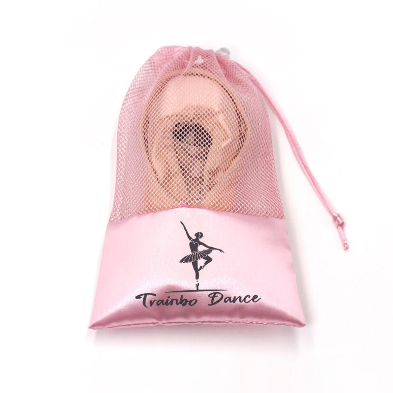 Pouches Satin Ballet Shoe Bag Dance Shoes Pouch Pink White Storage Qme