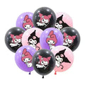 Hello Kitty Kuromi-themed Latex Balloon Decorations Student Birthday Qme Set of 18
