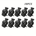 Awning Clip Black Standard Awning Clip for Rope Light, Slide into Awning Roller Bar Channel to Create a Convenient Hook Qme black