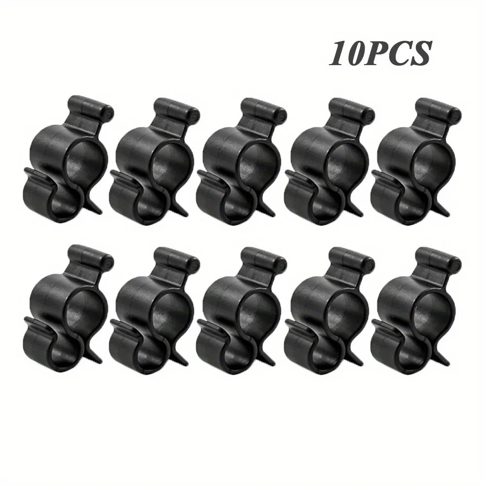 Awning Clip Black Standard Awning Clip for Rope Light, Slide into Awning Roller Bar Channel to Create a Convenient Hook Qme black