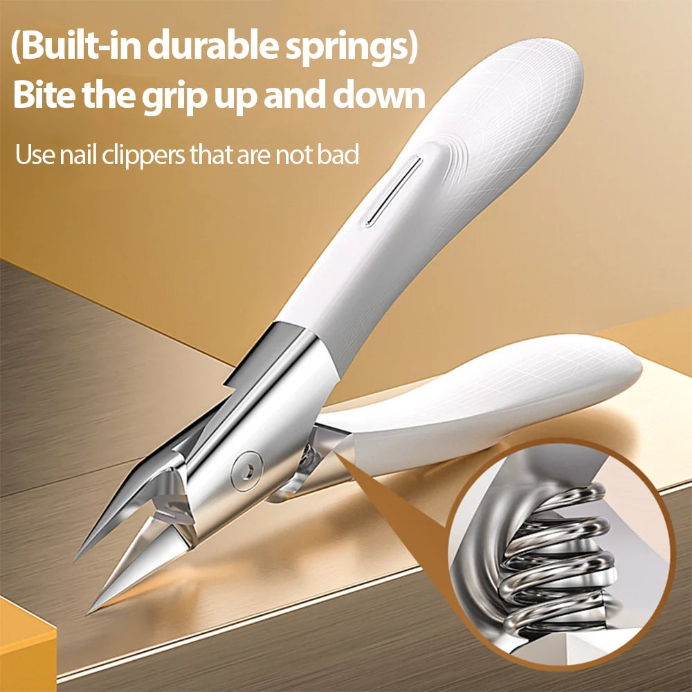 Stainless Steel Dead Skin Scissors Thick Nail Inlay Oblique Mouth Qme