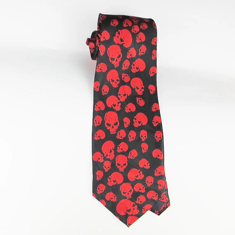 Luxury Silk Tie Man Green Wide Necktie Print Red Black Deer Sleigh Qme RT5