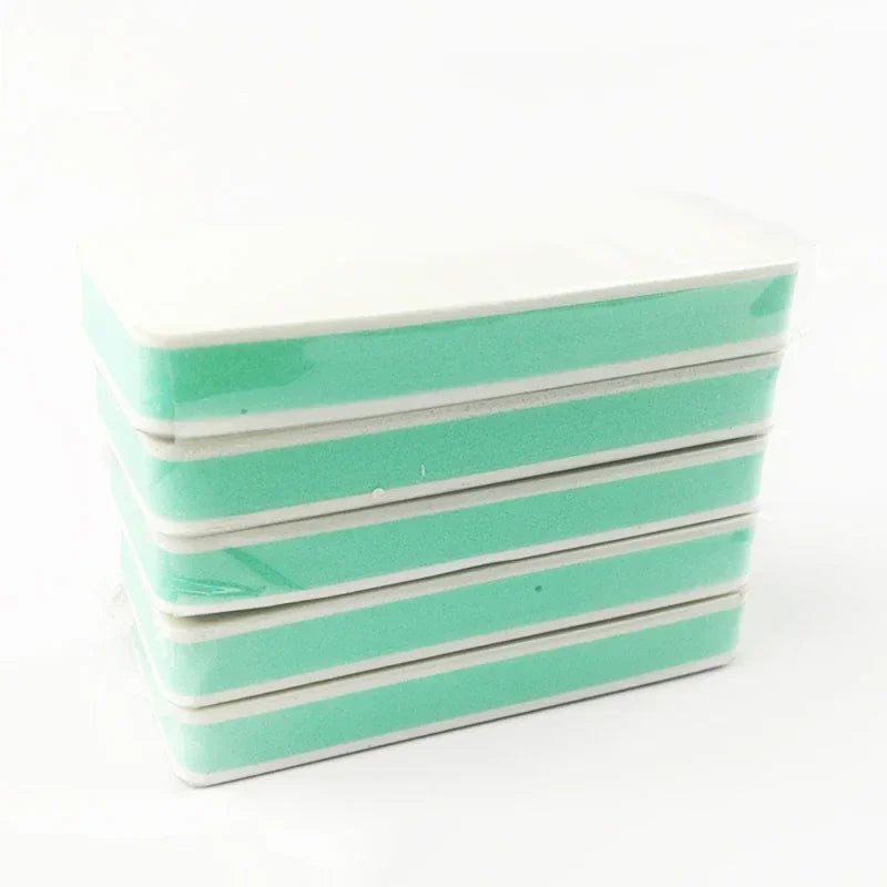 5Pcs Nail File Polishing For Nails Double Side Buffer Blcok Buff Shine Nail Polish For Nail Art Tools Polisher Manicure kits Qme 5Pcs
