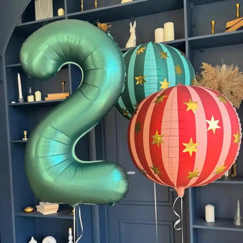 Striped Star Aluminum Film Balloon KTV Mall School Wedding Decor Qme