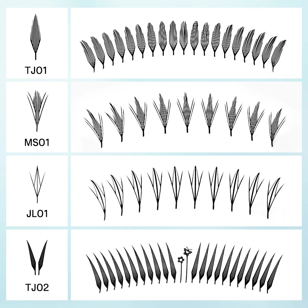 NATUHANA Comic Spire Eyelash C D Curl Anime Effect Lashes Soft Manga Qme