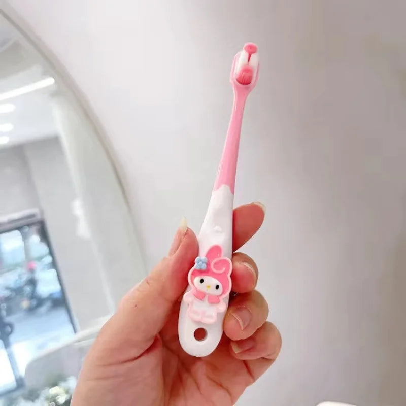 Hello Kitty Kuromi Soft-bristle Toothbrush Student Cartoon Jade Qme