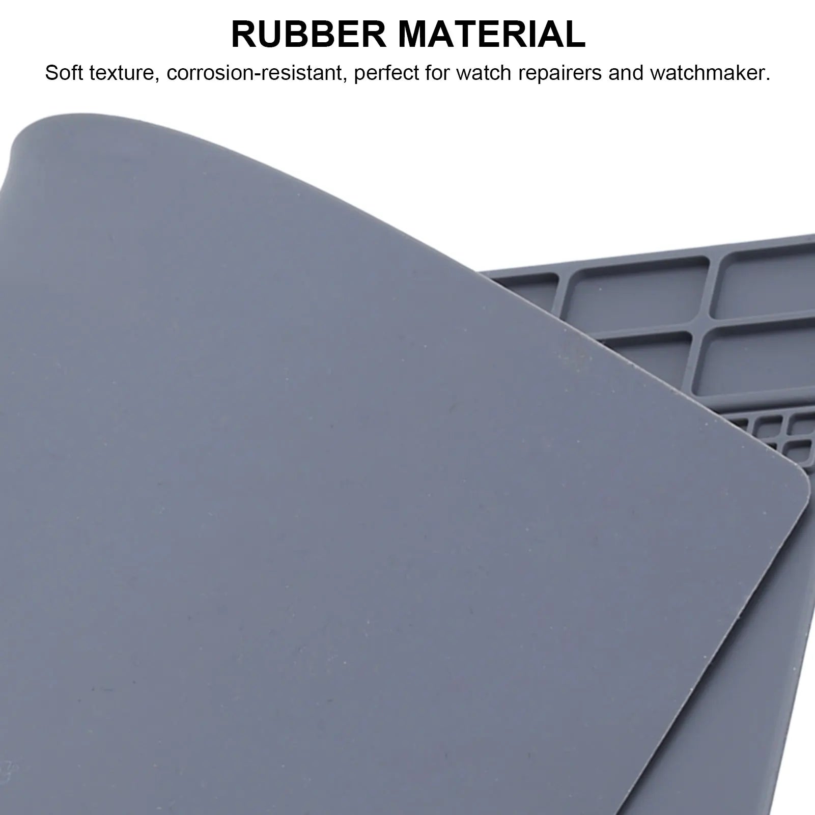 Rubber Mat Non-Slip Watch Repair Table Pad Watchmaker Maintenance Accessory Gray Watch Repairing Tool for Watchmaker Qme