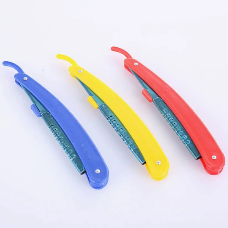 1/3/5/10pcs Professional Manual eyebrow trimmers Folding Hair Remover Stainless Steel Razor Eyebrows hair replaceable blades Qme