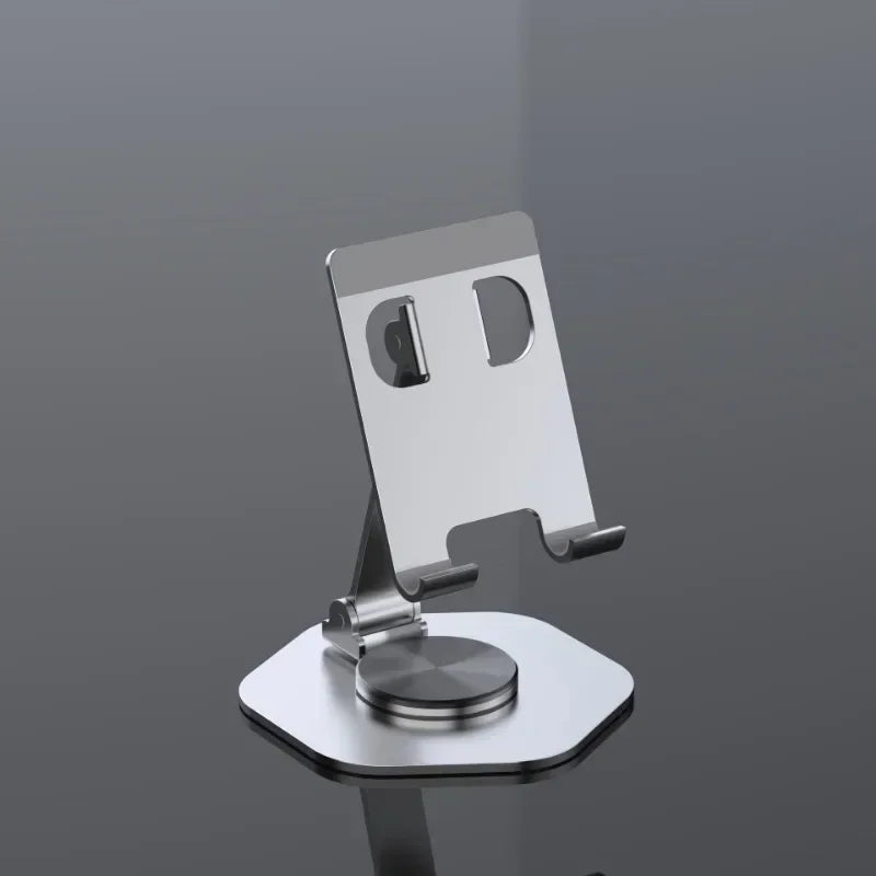 Metal Foldable and Portable 360 Degree Mobile Phone Desktop Bracket for Lazy Tablet Computer Aluminum Alloy Support Bracket Qme