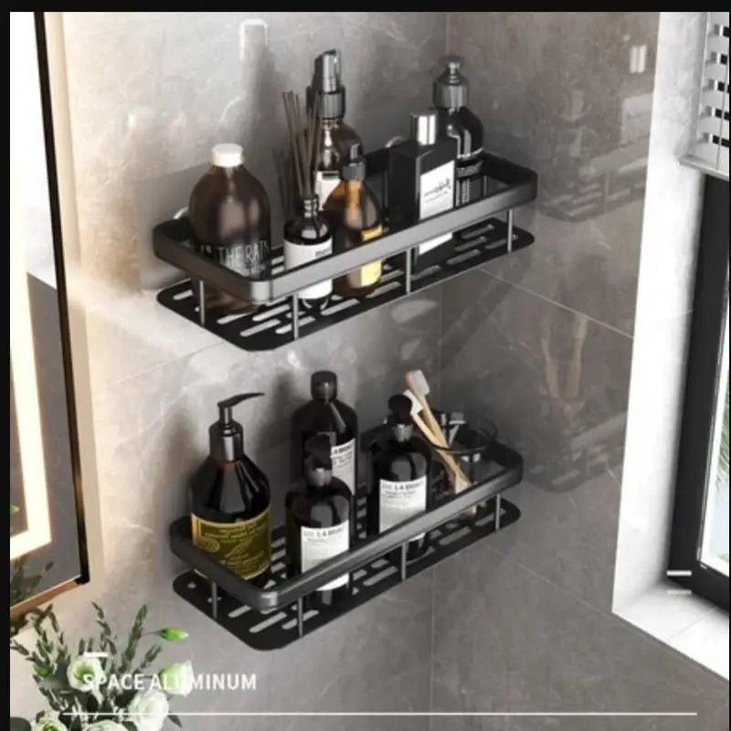 Corner Shelf Wall Soap Holder Bathroom Organizer Rack Punch-free Qme