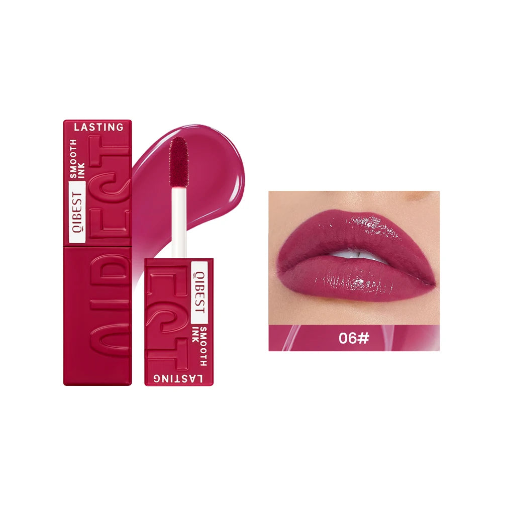 8 Colors Crystal Mirror Watery Lipgloss Waterproof Moisturizing Glossy Lip Glaze Makeup Sexy Red Purple Lip Gloss Tint Cosmetics Qme 06