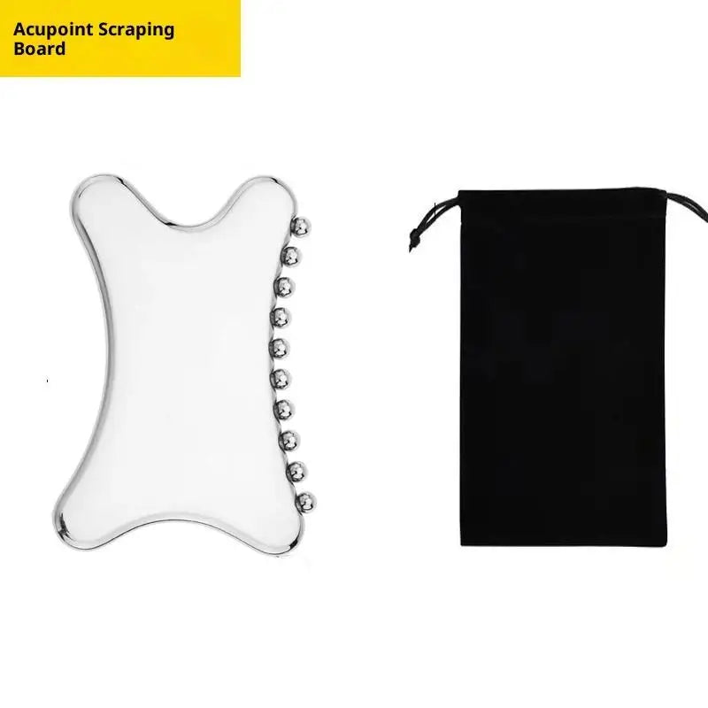 Gua Sha Board Guasha Massage Face Stainless Steel Body Massager Qme E