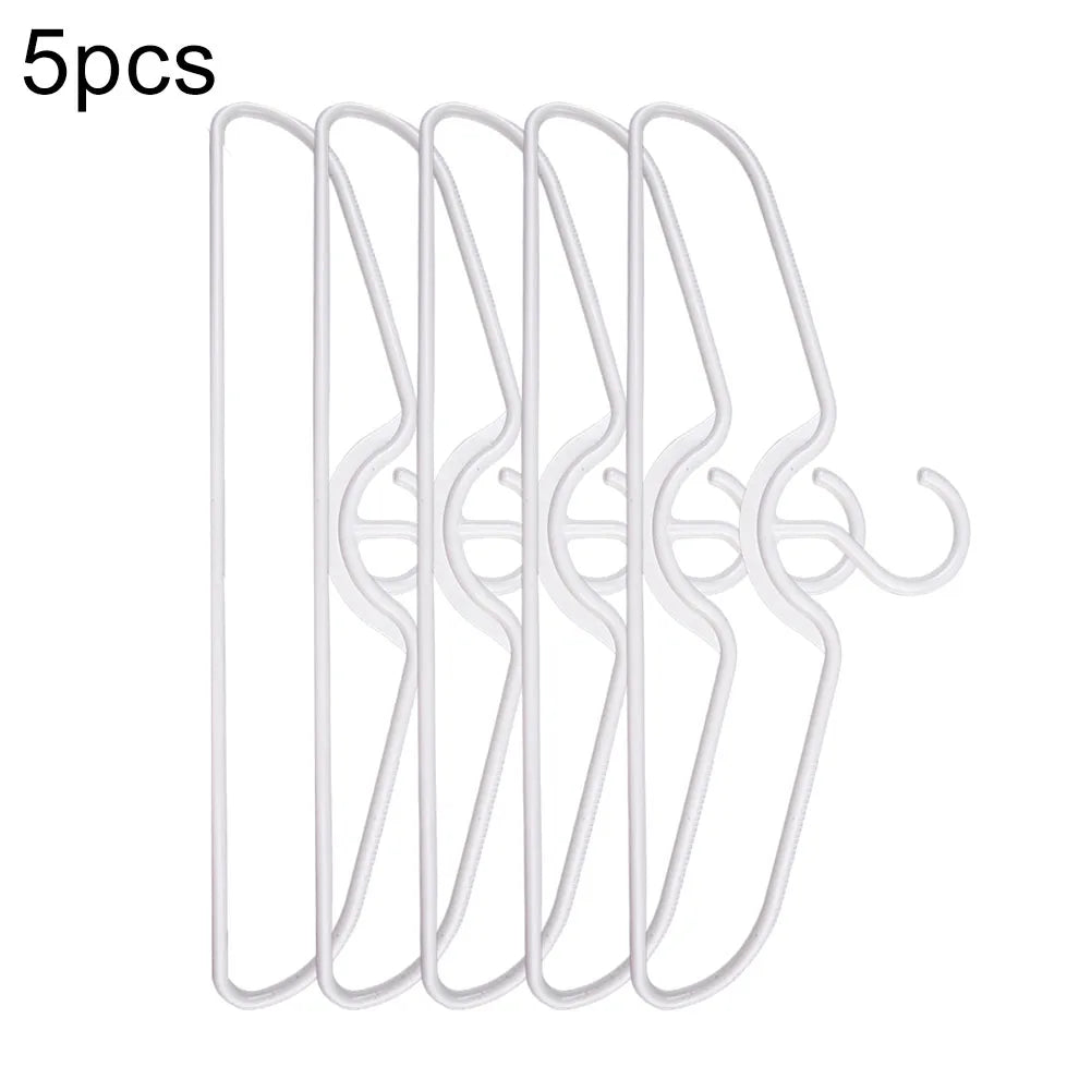 5/10/20pcs Short Neck Hangers Anti-Slip Plastic Clothes Hangers For Save Vertical Space Home Improvement Clothing Tools Parts Qme 5pcs